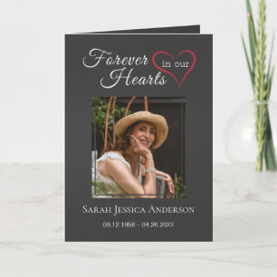 Agradecimiento Obituario funerario de servicio con tarjeta de agr