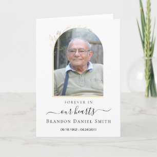 Agradecimiento Obituario funerario de servicio con tarjeta de agr