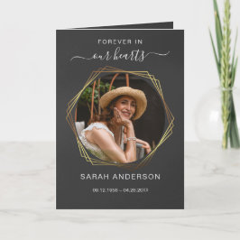 Agradecimiento Obituario funerario de servicio con tarjeta de agr