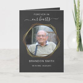 Agradecimiento Obituario funerario de servicio con tarjeta de agr