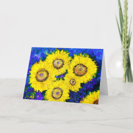 Agradecimiento Ode a la tarjeta de felicitación Van Gogh< Blank I
