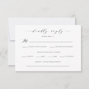 Agradecimiento Opción de comidas del Boda de la tarjeta de gabine