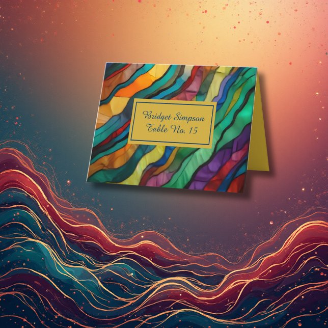 Agradecimiento Opulenta tarjeta de invitado de boda africana de d (Subido por el creador)