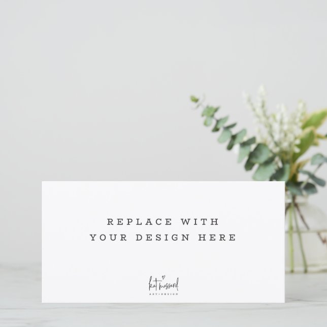 Agradecimiento ORDEN DE IMPRESIÓN 8 x 4 pulgadas tarjeta panorámi (Anverso de pie)