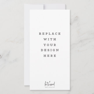 Agradecimiento ORDEN DE IMPRESIÓN Tarjeta vertical alta de 4 x 8 