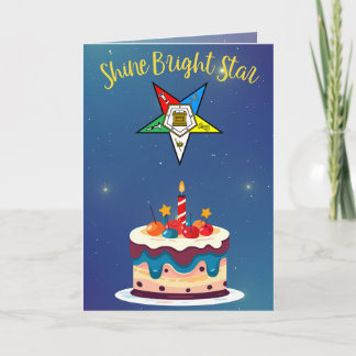 Agradecimiento Orden de la tarjeta de cumpleaños OES Happy de Sta