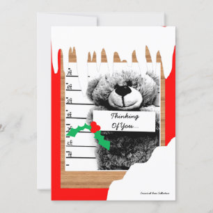 Agradecimiento Oso Criminal - Festividad de la tarjeta de Navidad