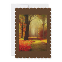 Otoño, día de acción de gracias, tarjeta