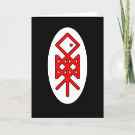 Agradecimiento Oye Viking Bindrune Tarjeta de felicitación