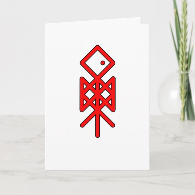 Agradecimiento Oye Viking Bindrune Tarjeta de felicitación (Anverso)
