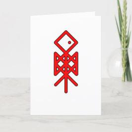 Agradecimiento Oye Viking Bindrune Tarjeta de felicitación