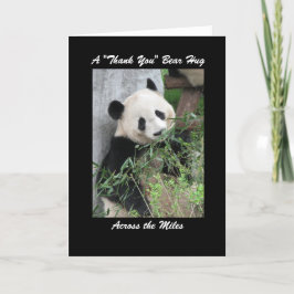 Agradecimiento Panda Gracias Oso Abrazo a través de la tarjeta de