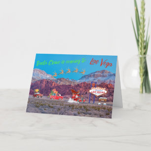 Agradecimiento Papá Noel llega a la tarjeta de Navidades de Las V