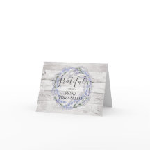 Agradecimiento para Baby Shower Corona de Lavanda