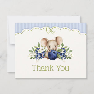 Agradecimiento para Baby Shower de Arándanos Dulce
