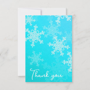 Agradecimiento para Baby Shower de Copos de Nieve 