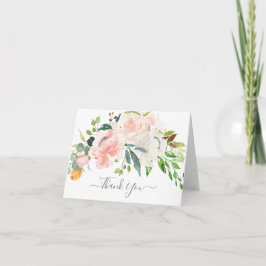 Agradecimiento para Baby Shower de Flores Rosadas 