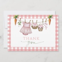 Agradecimiento para Baby Shower de Locally Grown p