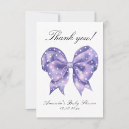 Agradecimiento para baby shower de lunares con laz