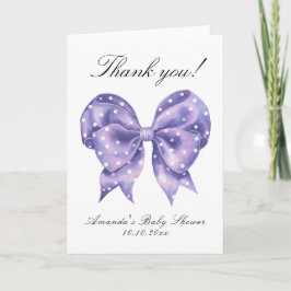 Agradecimiento para baby shower de lunares con laz