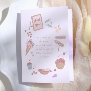 Agradecimiento para Baby Shower de Mercadillo de G