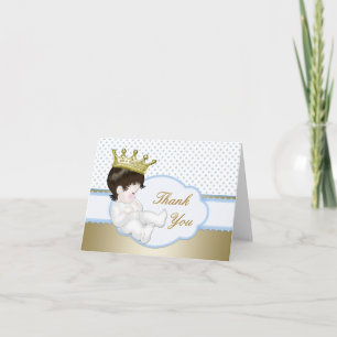 Agradecimiento para Baby Shower de Príncipe