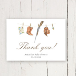 Agradecimiento para baby shower de Watercolor Hunt