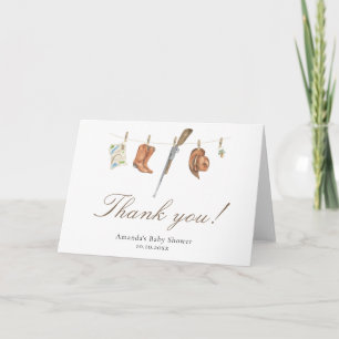 Agradecimiento para baby shower de Watercolor Hunt