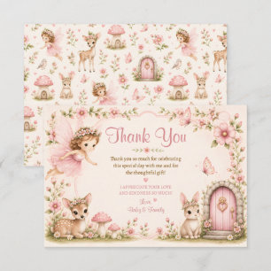 Agradecimiento para Baby Shower Deseos de Flor de 