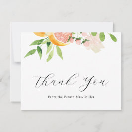 Agradecimiento para Desayuno Nupcial de Citrus Ros