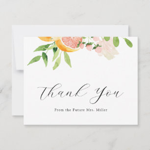 Agradecimiento para Desayuno Nupcial de Citrus Ros