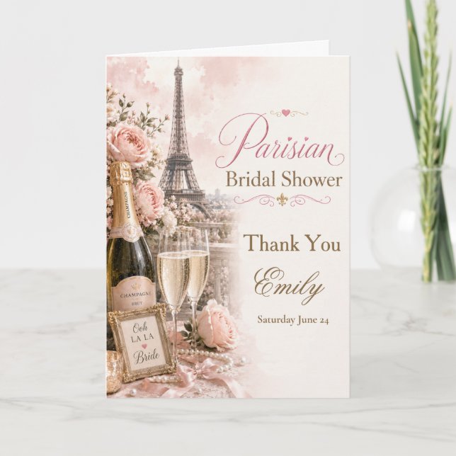 Agradecimiento para Despedida de Soltera Parisina (Anverso)