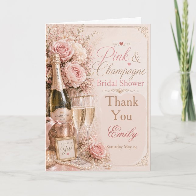 Agradecimiento para Despedida de Soltera Rosa y Ch (Anverso)