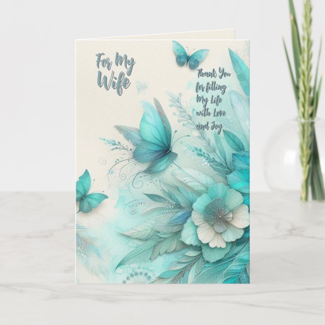 Agradecimiento Para mi tarjeta de felicitación por el aniversario (Anverso)