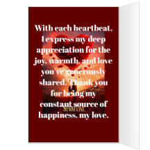 Agradecimiento para siempre por tarjeta de agradec