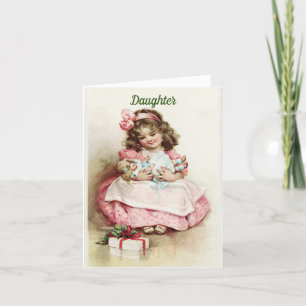 Agradecimiento Para una tarjeta de Navidades de hijas