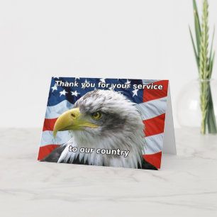 Agradecimiento Patriotic Gracias por tu tarjeta de servicio