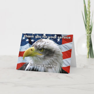 Agradecimiento Patriotic Gracias por tu tarjeta de servicio