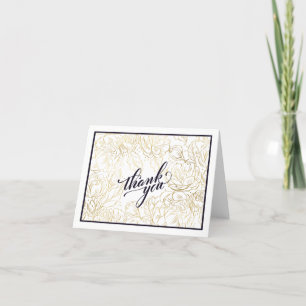 Agradecimiento Peachy Knock Out Rosas Gold Doble Tarjeta de agrad