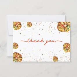 Agradecimiento Pequeña calabaza ducha de bebé tarjeta de agradeci