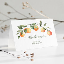 Pequeña ducha de bebé lindo tarjeta de agradecimie