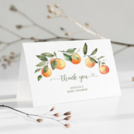 Agradecimiento Pequeña ducha de bebé lindo tarjeta de agradecimie