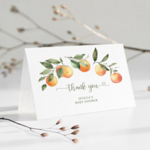 Agradecimiento Pequeña ducha de bebé lindo tarjeta de agradecimie