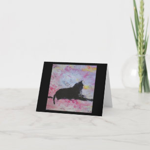 Agradecimiento Pequeña tarjeta de felicitación en blanco