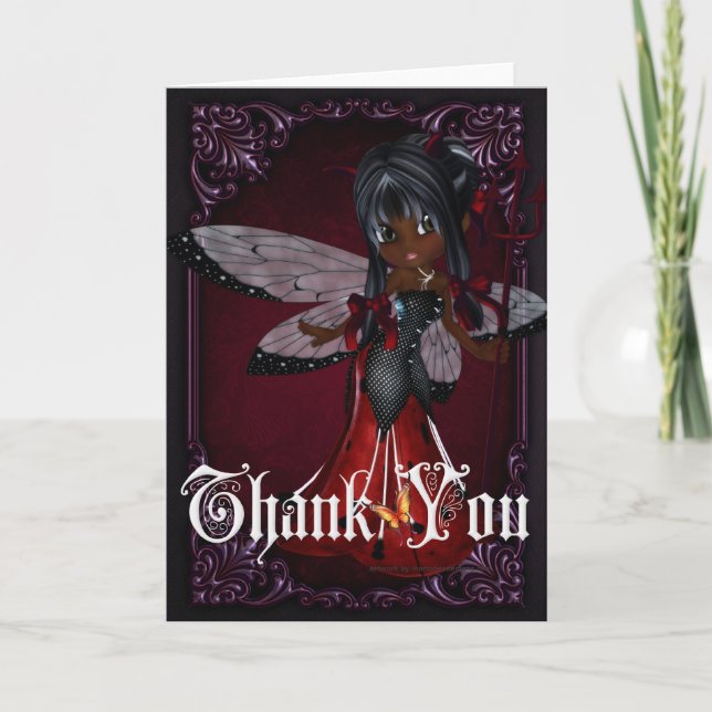 Agradecimiento Pequeño Devil Ladybug Diseño 4 Tarjeta de agradeci (Anverso)