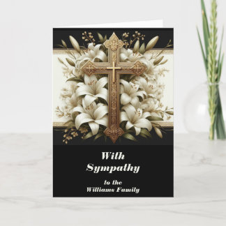 Agradecimiento Personalice esta tarjeta de simpatía con Cross & L