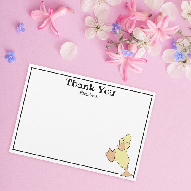 Agradecimiento Personalizado de Patito Adorable (Subido por el creador)