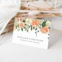 Agradecimiento Personalizado Flor de Melocotón de 