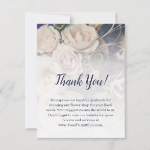 Agradecimiento 📷 🌷 Personalizado Foto Florismo Tarjeta de agrad