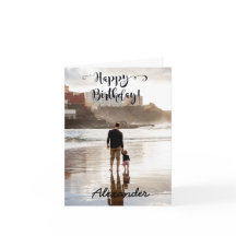 Personalizado fotográfico de la tarjeta de cumplea